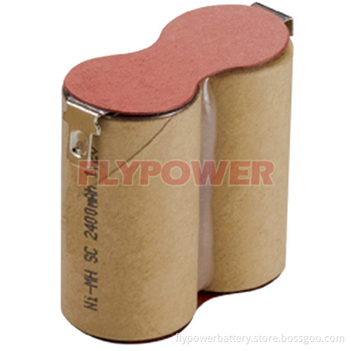 Ni-MH Battery 2.4V Sc2400mAh High Rate Discharge Rechargeable Battery Pack (2S of FH-Sc2400P)